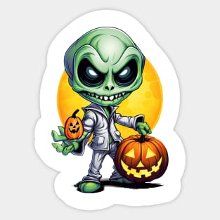 Halloween Alien Sticker